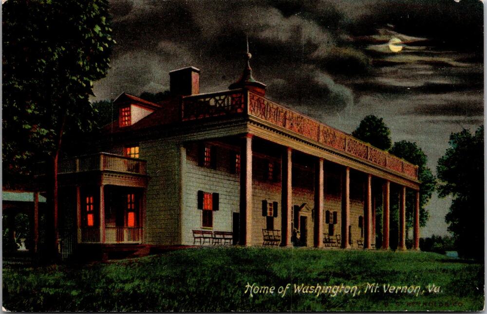 Home of Washington in Mount Vernon VA Vintage Postcard SP10-17